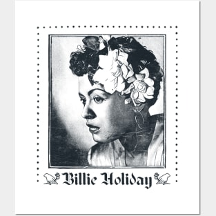 Billie Holiday /\ Original Retro Fan Art Design Posters and Art